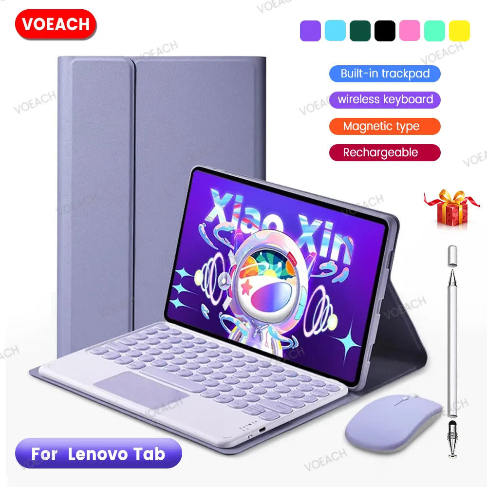 Keyboard Cover for Lenovo Tab P12 Pro 12.6,For Lenovo Tab P11 Plus 11 Pro 11.5 Xiaoxin Pad M10 Plus 3rd 10.6 Case with Keyboard
Keyboard Cover for Lenovo Tab P12 Pro 12.6,For Lenovo Tab P11 Plus 11 Pro 11.5 Xiaoxin Pad M10 Plus 3rd 10.6 Case with Keyboard