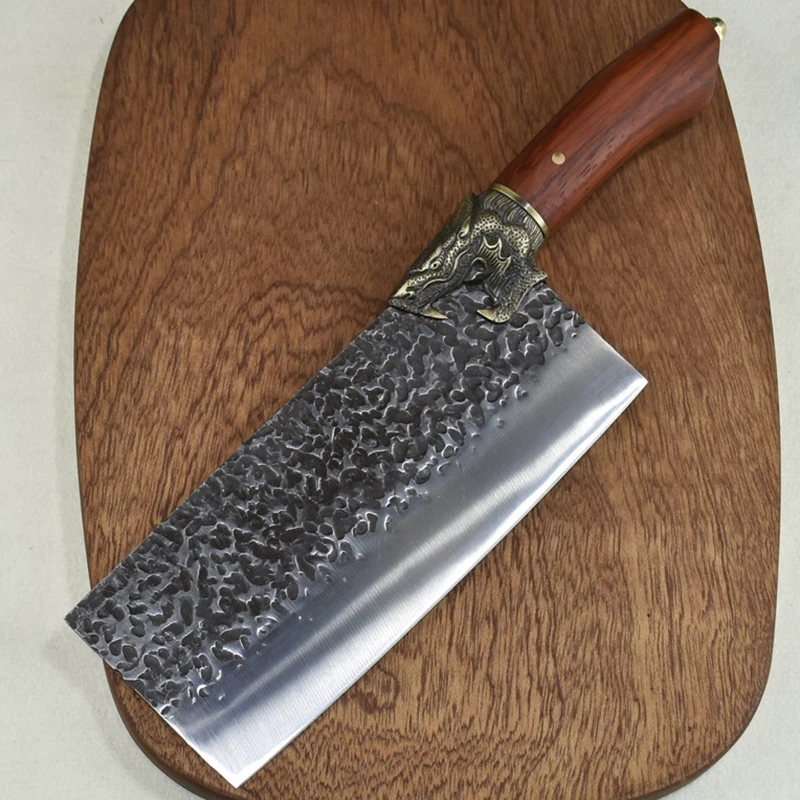 Longquan Knife Handmade Forged Copper Dragon Decor 8 Inch Cleaver Slicing Chinese Chef Kitchen Knife For Cutting Vegetables Meat
Longquan Knife Handmade Forged Copper Dragon Decor 8 Inch Cleaver Slicing Chinese Chef Kitchen Knife For Cutting Vegetables Meat