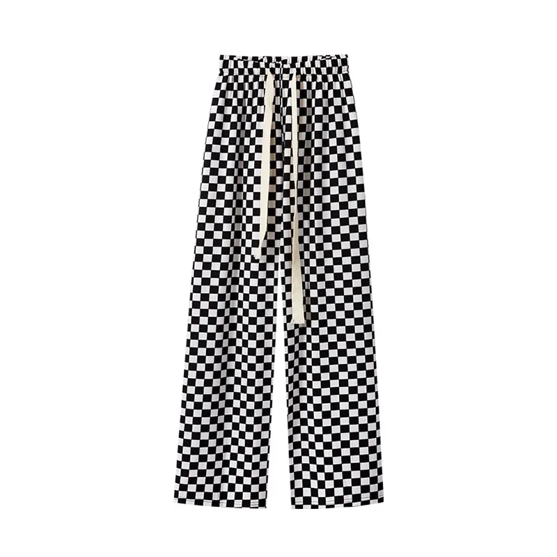 Korean Fashion Black White Plaid Pants Women Harajuku Streetwear Wide Leg Checked Trousers For Female Oversized Baggy
Korean Fashion Black White Plaid Pants Women Harajuku Streetwear Wide Leg Checked Trousers For Female Oversized Baggy