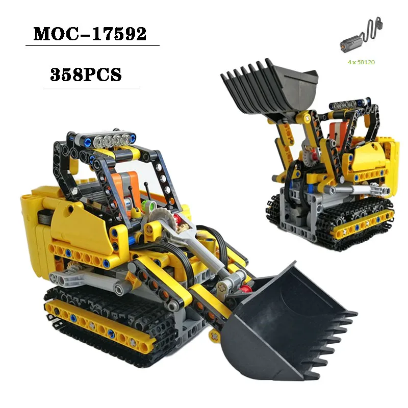 Classic Building Block MOC-17592 Engineering Tracked Small Forklift 358PCS High difficulty Assembly Model Children's Toy Gift
Classic Building Block MOC-17592 Engineering Tracked Small Forklift 358PCS High difficulty Assembly Model Children's Toy Gift