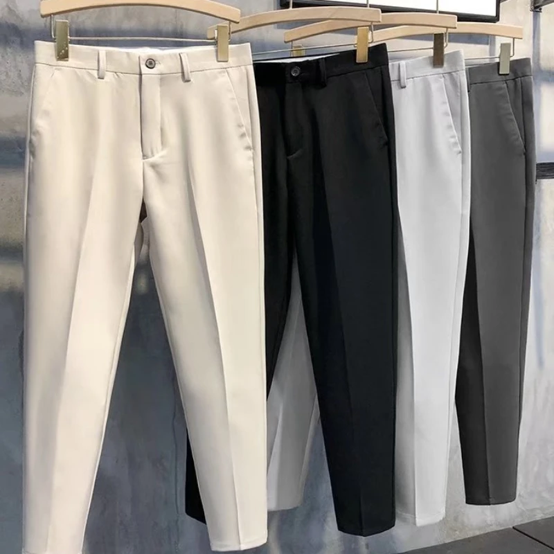 Men Stretch Dress Pants Korean Style Slim Fit Suit Pants New Fashion Business Suit Casual Trousers for Men Jogging Trousers
Men Stretch Dress Pants Korean Style Slim Fit Suit Pants New Fashion Business Suit Casual Trousers for Men Jogging Trousers
