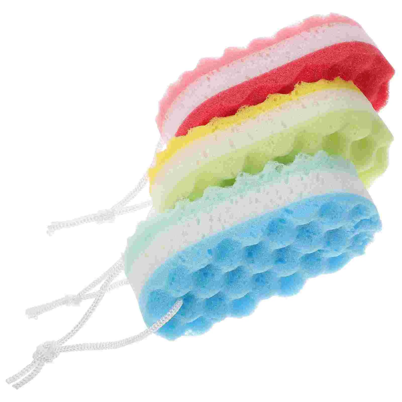 3Pcs Oval Bathing Sponges Double- sided Bathing Sponge Reusable Body Cleaning Sponges Exfoliating Sponges Bathroom Colourful
3Pcs Oval Bathing Sponges Double- sided Bathing Sponge Reusable Body Cleaning Sponges Exfoliating Sponges Bathroom Colourful