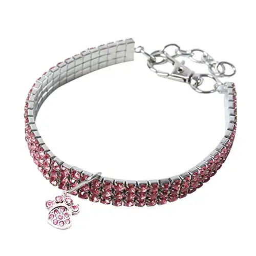 Bling Pet Dog Collar Fashion Rhinestone Choker Fancy Pendant Collars for Small Medium Dogs Jewelry Necklace Pets Accessories
Bling Pet Dog Collar Fashion Rhinestone Choker Fancy Pendant Collars for Small Medium Dogs Jewelry Necklace Pets Accessories