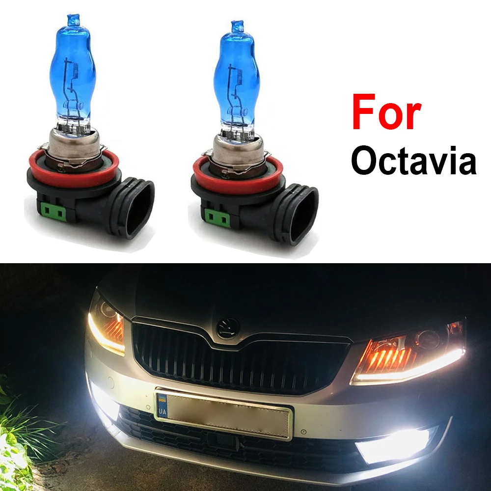 

Vehicle 2Pcs H11 H8 Front Fog Light For Skoda Octavia 2 3 MK2 MK3 1Z 5E A5 A7 FL 2005+ Car Halogen Lamp 55W 100W Canbus Bulbs