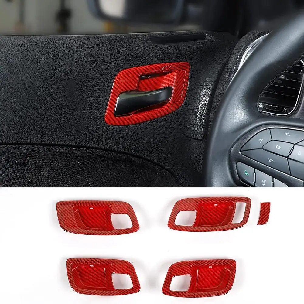 4pcs Car Inner Door Handle Bowl Cover Trim Frame Interior Modified Parts Compatible For Dodge Charger 2015-2022
4pcs Car Inner Door Handle Bowl Cover Trim Frame Interior Modified Parts Compatible For Dodge Charger 2015-2022