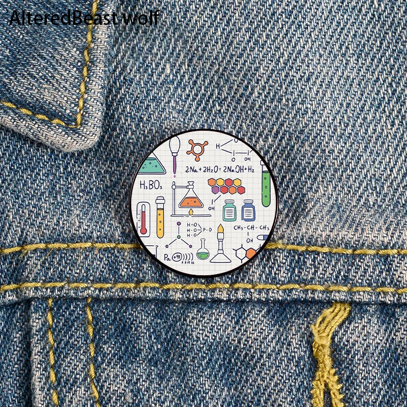 Amazing Chemistry Printed Pin Custom Funny Brooches Shirt Lapel Bag Cute Badge Cartoon enamel pins for Lover Girl Friends
Amazing Chemistry Printed Pin Custom Funny Brooches Shirt Lapel Bag Cute Badge Cartoon enamel pins for Lover Girl Friends