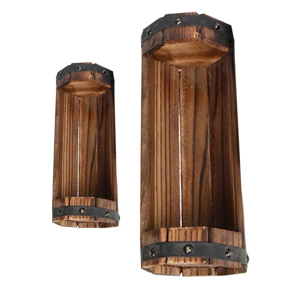 2 PCS/Set Solid Wood Flowerpot Garden Ornaments Plants Container Wooden Planter Cactus Half Barrel Indoor Vintage Style Boxes
2 PCS/Set Solid Wood Flowerpot Garden Ornaments Plants Container Wooden Planter Cactus Half Barrel Indoor Vintage Style Boxes