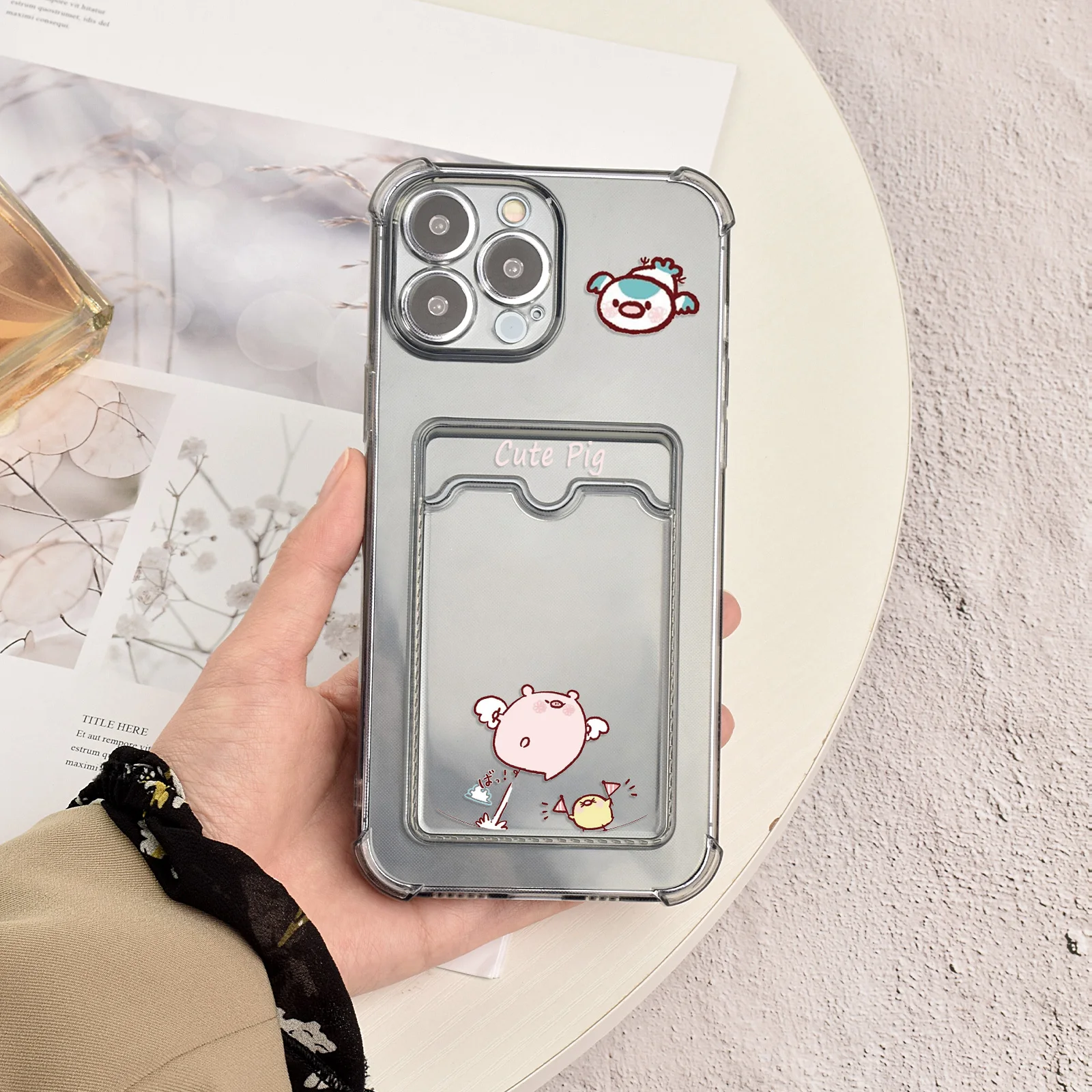 Cartoon Cute Pig Case for iPhone 14 Plus 13 11 12 Pro Max Mini XR XSMax XS X Transparent Card Slot Pocket Holder Wallet Cover
Cartoon Cute Pig Case for iPhone 14 Plus 13 11 12 Pro Max Mini XR XSMax XS X Transparent Card Slot Pocket Holder Wallet Cover