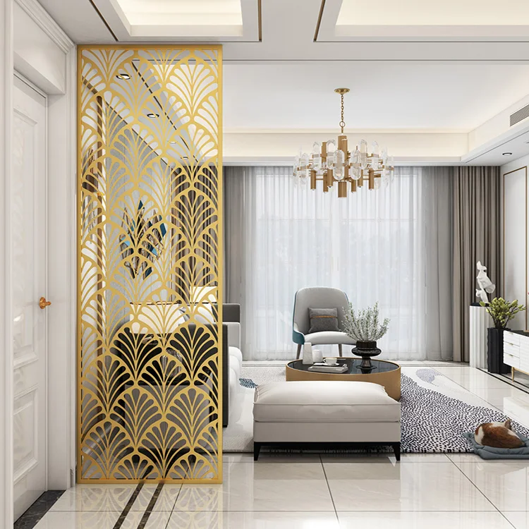 Luxury stainless steel screen simple modern glass partition wrought iron hollow living room porch club decorative wall grille
Luxury stainless steel screen simple modern glass partition wrought iron hollow living room porch club decorative wall grille