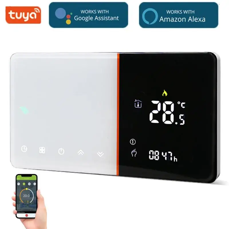 BHT-005 Tuya WIFI Smart Thermostat EU Standard For Gas Boiler Water Heating RF Temperature Controller Intelligent Control Time
BHT-005 Tuya WIFI Smart Thermostat EU Standard For Gas Boiler Water Heating RF Temperature Controller Intelligent Control Time