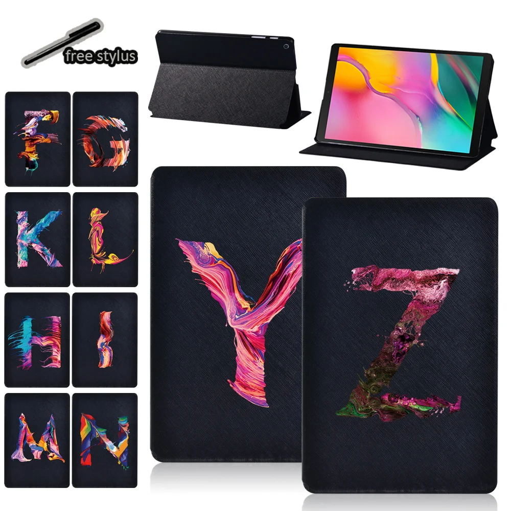 Tablet Case for Samsung Galaxy Tab S6 Lite/Tab S4/Tab S7/Tab S6/S5e Initial Name Series Leather Protective Case + Free Stylus
Tablet Case for Samsung Galaxy Tab S6 Lite/Tab S4/Tab S7/Tab S6/S5e Initial Name Series Leather Protective Case + Free Stylus