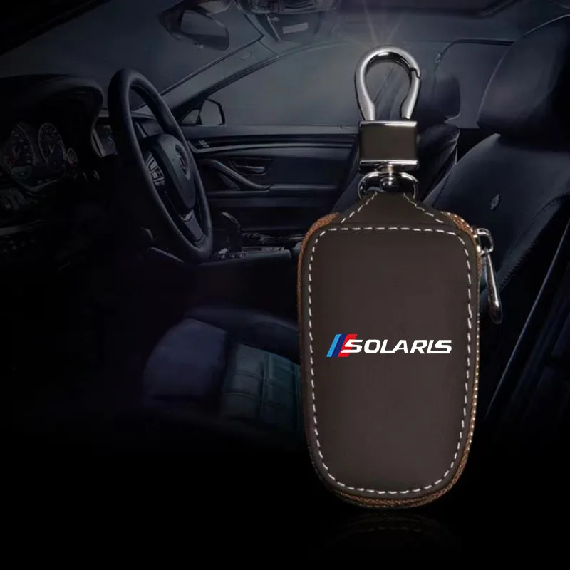 Leather Car Remote Key Case Cover Keychain Shell For CRETA SOLARIS Car Accessories
Leather Car Remote Key Case Cover Keychain Shell For CRETA SOLARIS Car Accessories