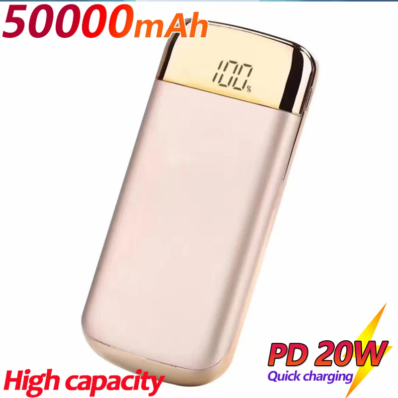 Fast Charging Power Bank 50000mAh Mobile Phone External Battery Charger with LED Light Digital Display Outdoor Portable Charger
Fast Charging Power Bank 50000mAh Mobile Phone External Battery Charger with LED Light Digital Display Outdoor Portable Charger