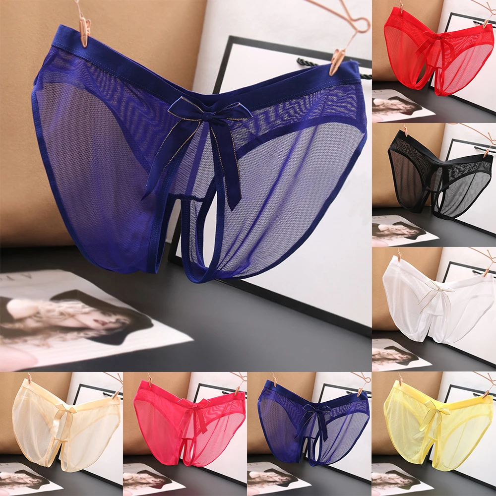 Sexy Womens Lace Panties Open Crotch Thong G-string Briefs Crotchless Underwear See Through Semi-transparent Lingeries Solid
Sexy Womens Lace Panties Open Crotch Thong G-string Briefs Crotchless Underwear See Through Semi-transparent Lingeries Solid