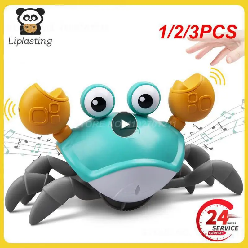 

1/2/3PCS Kids Induction Escape Crab Octopus Crawling Toy Baby Electronic Pets Musical Toys Educational Toddler Moving Toy