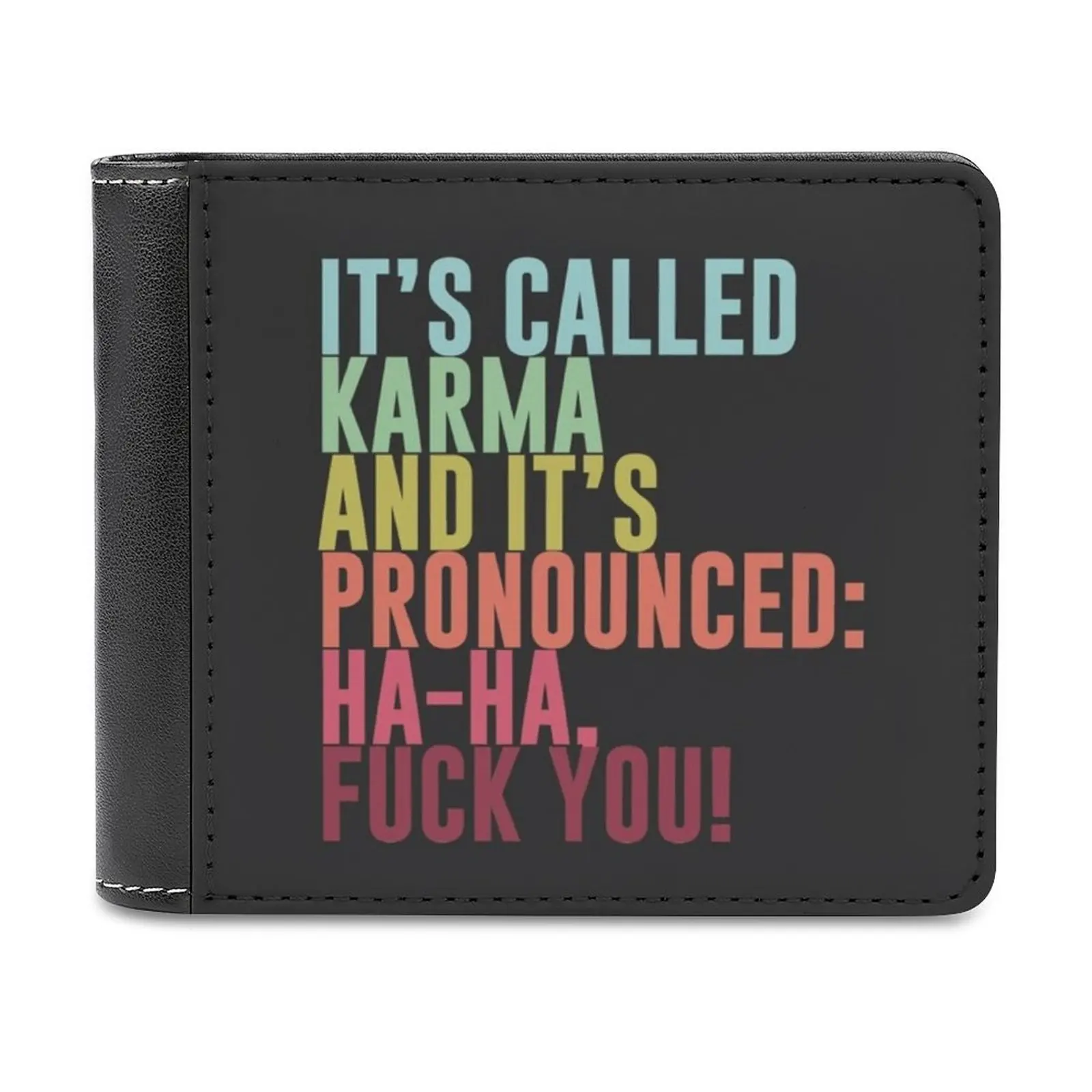 It'S Called Karma And It'S Pronounced Ha-Ha You Fashion Credit Card Wallet Leather Wallets Personalized Wallets For Men And
It'S Called Karma And It'S Pronounced Ha-Ha You Fashion Credit Card Wallet Leather Wallets Personalized Wallets For Men And
