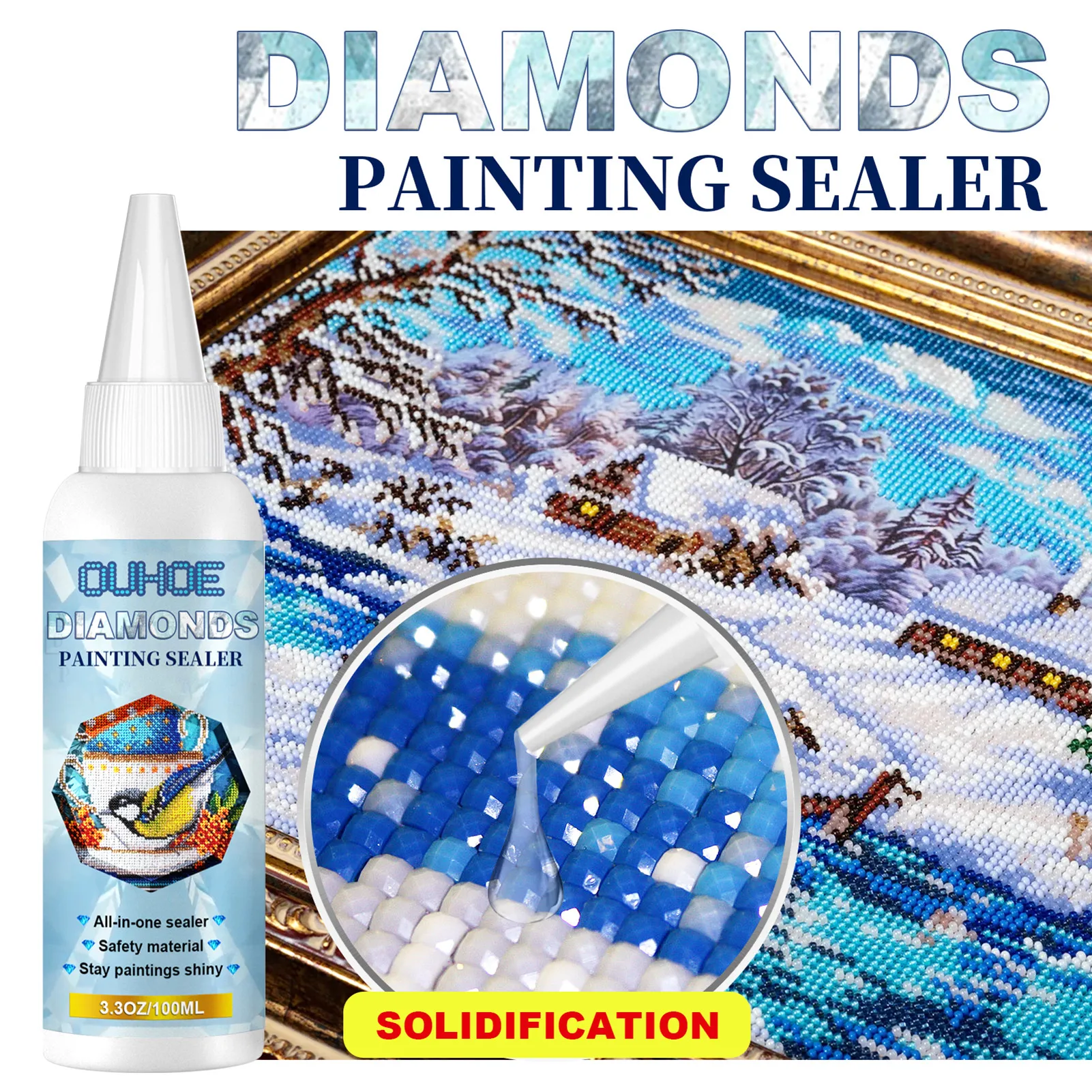 100ML 5D Diamond Painting Sealer Art Glue Oil Paintings Puzzles Protection Paste Permanent Hold Effect Quick Drying Waterproof
100ML 5D Diamond Painting Sealer Art Glue Oil Paintings Puzzles Protection Paste Permanent Hold Effect Quick Drying Waterproof