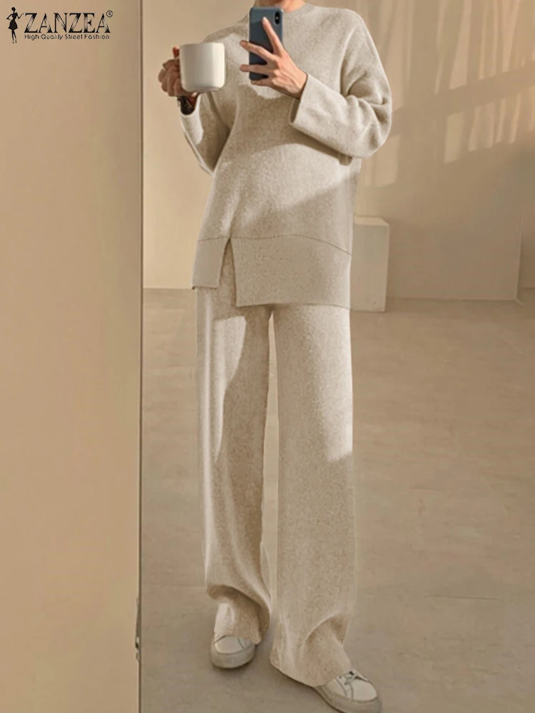 2022 ZANZEA Oversized Women Matching Sets Loose Vintage Suit Irregular Blouse Tracksuits Pant Solid Elastic Waist Long Trousers
2022 ZANZEA Oversized Women Matching Sets Loose Vintage Suit Irregular Blouse Tracksuits Pant Solid Elastic Waist Long Trousers