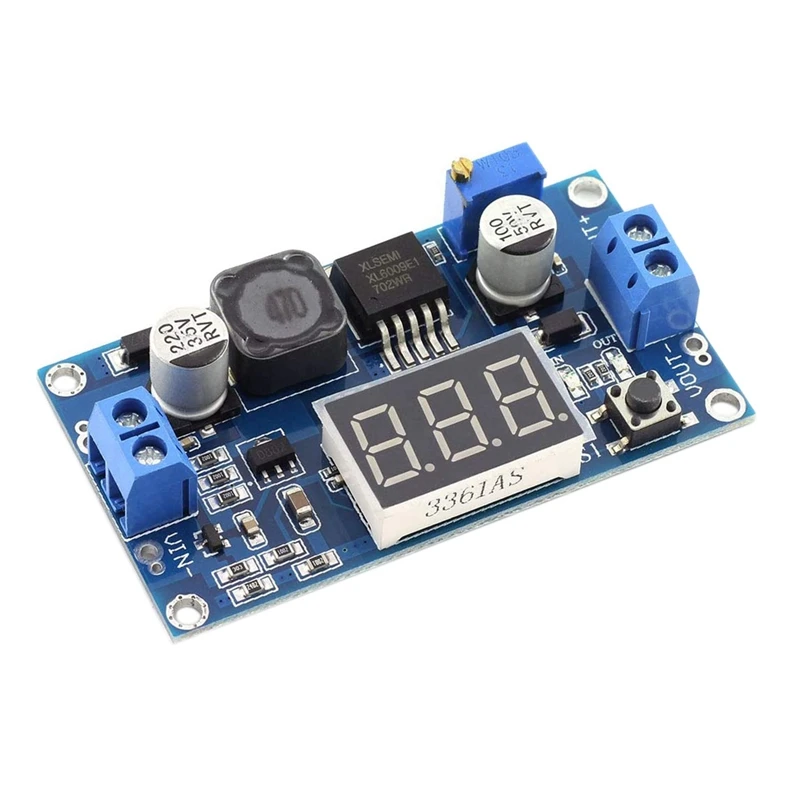 XL6009 Booster Module With Voltmeter DC-DC 3V-32V To 5V-35V 4A (Max) Adjustable Step-Up Boost Converter Module
XL6009 Booster Module With Voltmeter DC-DC 3V-32V To 5V-35V 4A (Max) Adjustable Step-Up Boost Converter Module