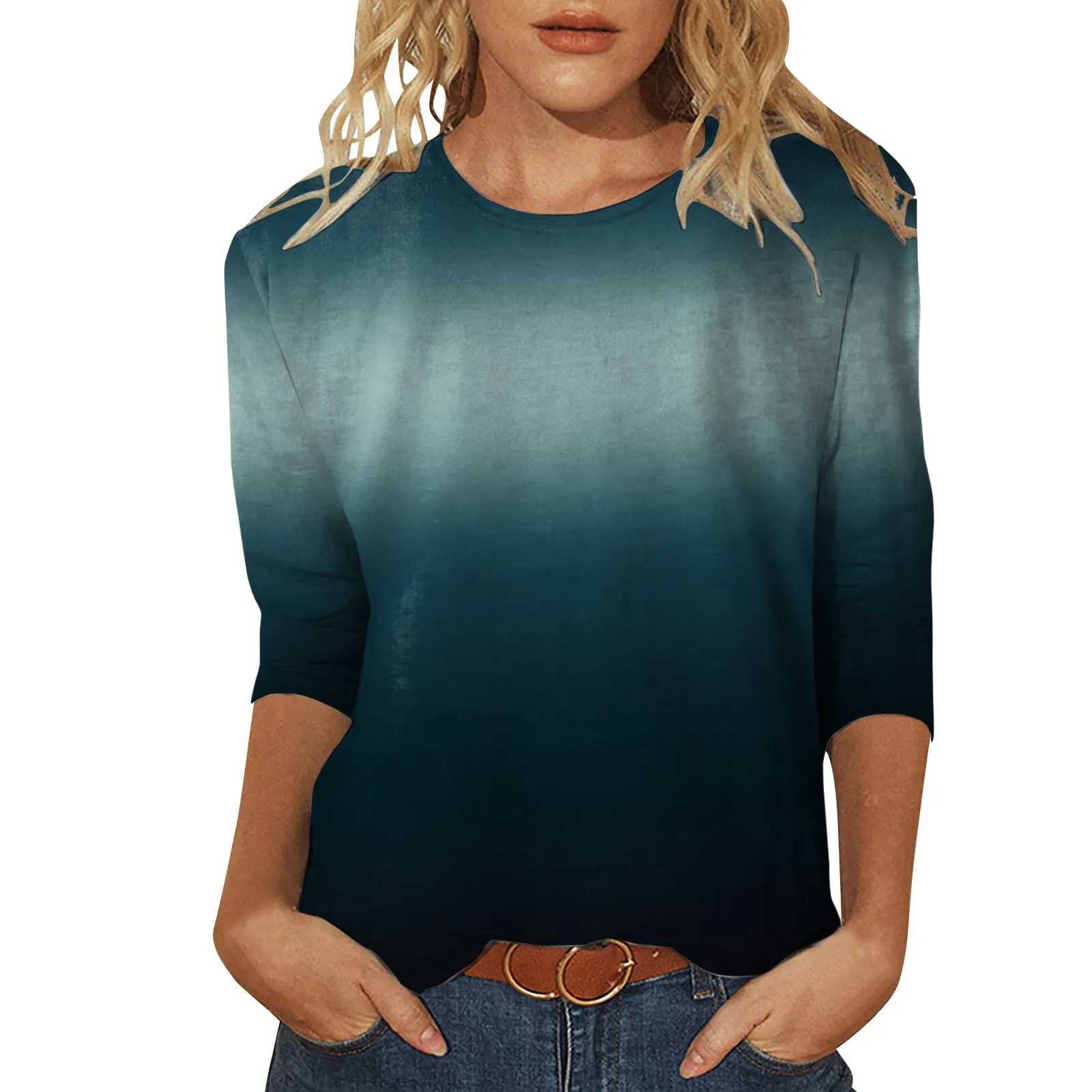 Блузка женская с круглым вырезом, рубашка с принтом, топ с рукавом три четверти, с цветочным принтом, свободная туника с разрезом сбоку, 4, на ...
Блузка женская с круглым вырезом, рубашка с принтом, топ с рукавом три четверти, с цветочным принтом, свободная туника с разрезом сбоку, 4, на ...