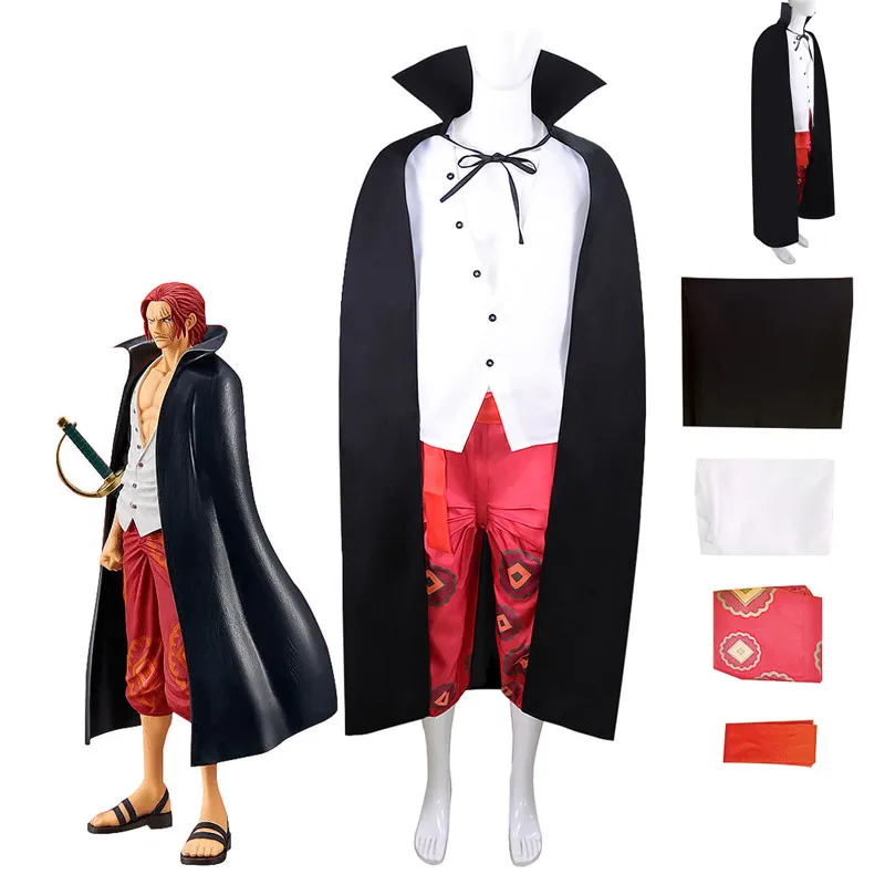 Костюм для косплея аниме Shanks, костюм с красными волосами для мужчин и женщин, Рождественская накидка на Хэллоуин, рубашка и брюки
Костюм для косплея аниме Shanks, костюм с красными волосами для мужчин и женщин, Рождественская накидка на Хэллоуин, рубашка и брюки