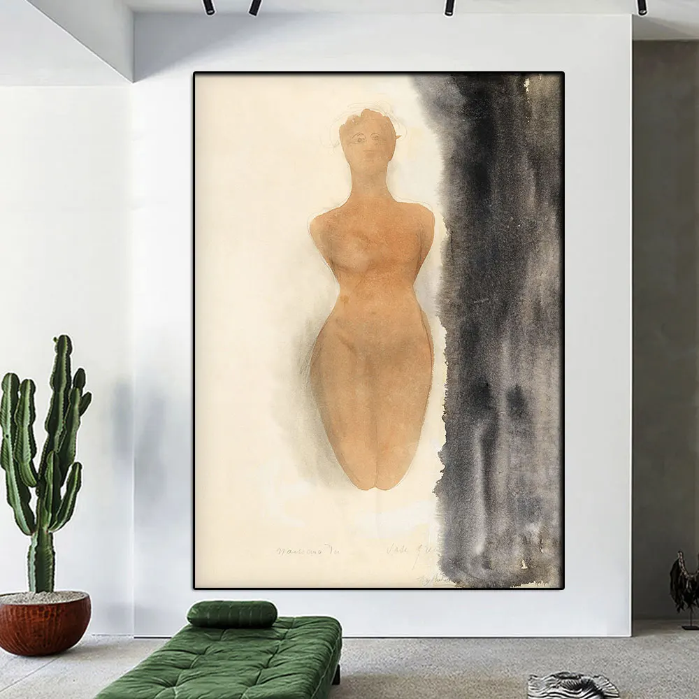 Auguste Rodin Poster Watercolor Line Body Canvas Painting Print Beige Tones Aesthetic Picture Wall Art for Home Room Decoration
Auguste Rodin Poster Watercolor Line Body Canvas Painting Print Beige Tones Aesthetic Picture Wall Art for Home Room Decoration