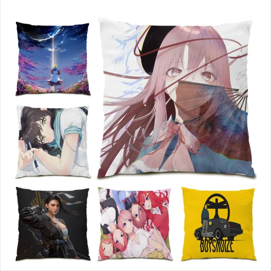 Anime Home Decor Cushion Cover 45x45 Decoration Cartoon Pillow Case Velvet Cute Japanese Poster Beautiful Girl Gift Square E0912
Anime Home Decor Cushion Cover 45x45 Decoration Cartoon Pillow Case Velvet Cute Japanese Poster Beautiful Girl Gift Square E0912