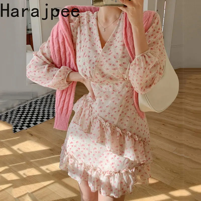 Harajpee Floral Printed Dresses Women Elegant V Neck Chiffon 2023 Spring Long Sleeve Sweet Ruffles Patchwork Ladies Dress Chic
Harajpee Floral Printed Dresses Women Elegant V Neck Chiffon 2023 Spring Long Sleeve Sweet Ruffles Patchwork Ladies Dress Chic
