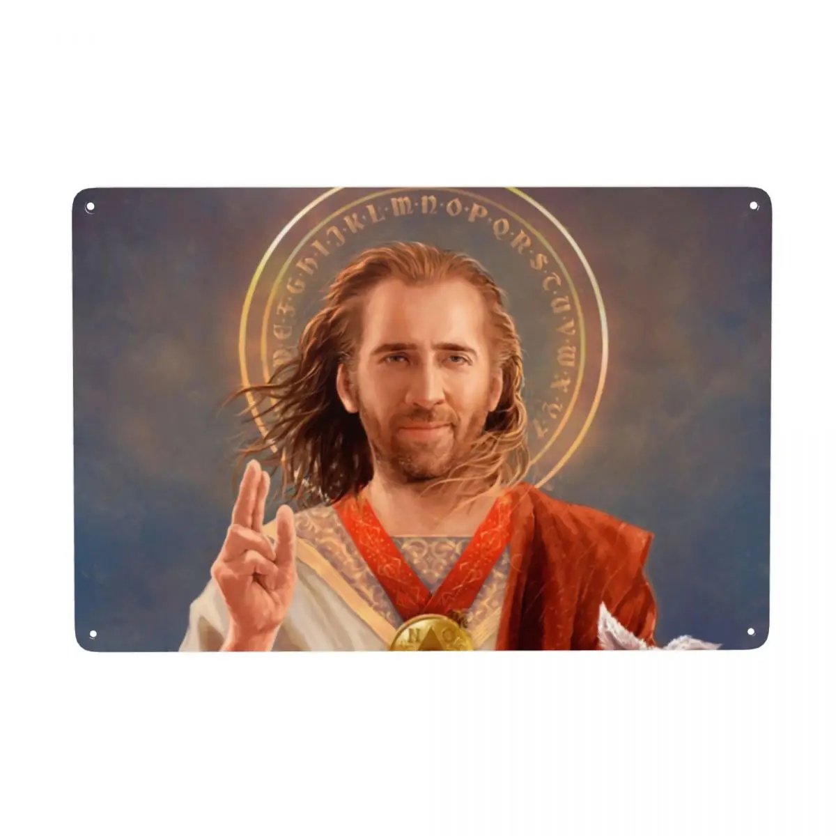 Saint Nicolas Cage Signs Custom Vintage Funny Meme Metal Plaque for Office Store Pubs Club Man Cave Bar Wall Decor
Saint Nicolas Cage Signs Custom Vintage Funny Meme Metal Plaque for Office Store Pubs Club Man Cave Bar Wall Decor
