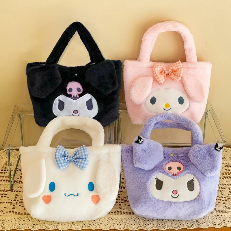 Kawaii Cinnamoroll Bag Plush Sanrio Shoulder Bag Kuromi Makeup Storage Handbag My Melody Backpack Women Tote Pouch Gift Girl Toy
Kawaii Cinnamoroll Bag Plush Sanrio Shoulder Bag Kuromi Makeup Storage Handbag My Melody Backpack Women Tote Pouch Gift Girl Toy
