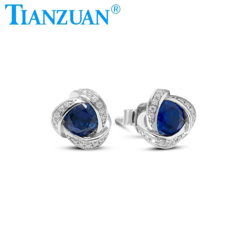 925 Sterling Silver Stud Earrings 5MM Lab Grown Diamond Artificial Blue Sapphire Women Gift Fine Wedding Jewelry Earrings
925 Sterling Silver Stud Earrings 5MM Lab Grown Diamond Artificial Blue Sapphire Women Gift Fine Wedding Jewelry Earrings