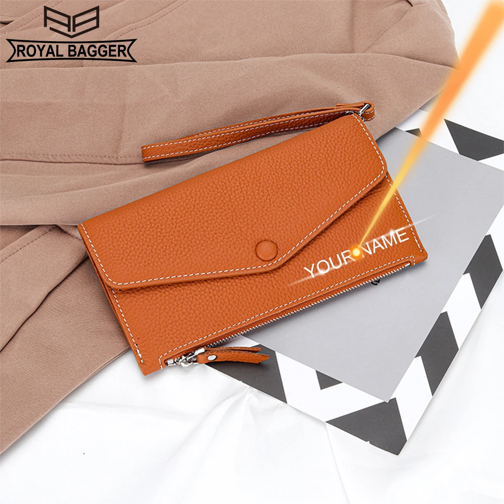 Royal Bagger Simple Long Wallet for Women Slim Female Clutch Purse Fashion Genuine Cow Leather Ladies Wrist Bag 9112
Royal Bagger Simple Long Wallet for Women Slim Female Clutch Purse Fashion Genuine Cow Leather Ladies Wrist Bag 9112