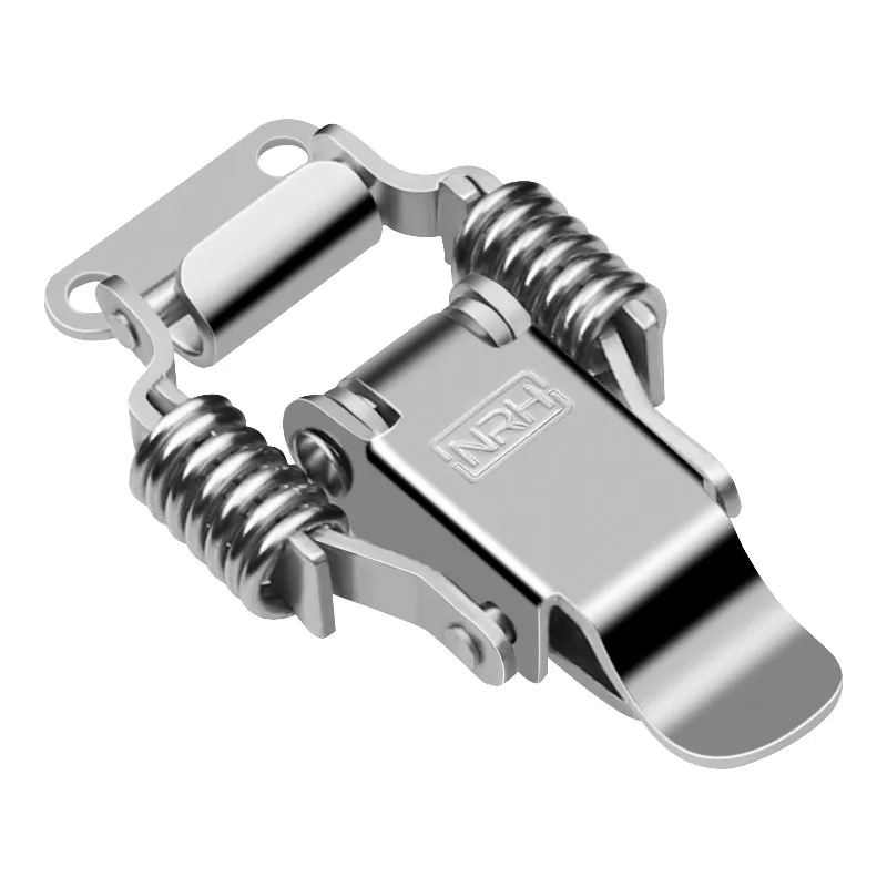 SUS304 Stainless Steel Double Spring Buckle Wooden Box Lock Tool Box Buckle Electromechanical Box Buckle Accessories 
SUS304 Stainless Steel Double Spring Buckle Wooden Box Lock Tool Box Buckle Electromechanical Box Buckle Accessories