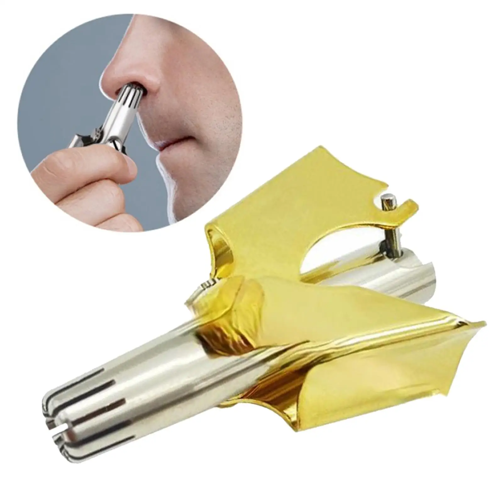 Mini Nose & Ear Hair Trimmer Whole Body Washable Nose Razor Shaver Low Manual Noise No Battery for Men Women Gift Silver Gold
Mini Nose & Ear Hair Trimmer Whole Body Washable Nose Razor Shaver Low Manual Noise No Battery for Men Women Gift Silver Gold
