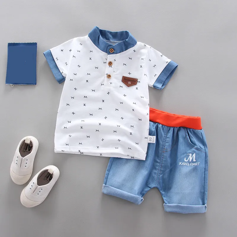 Baby clothing summer new boy clothes sets children cotton short-sleeved T-shirt + kids casual shorts 2 pieces sets
Baby clothing summer new boy clothes sets children cotton short-sleeved T-shirt + kids casual shorts 2 pieces sets