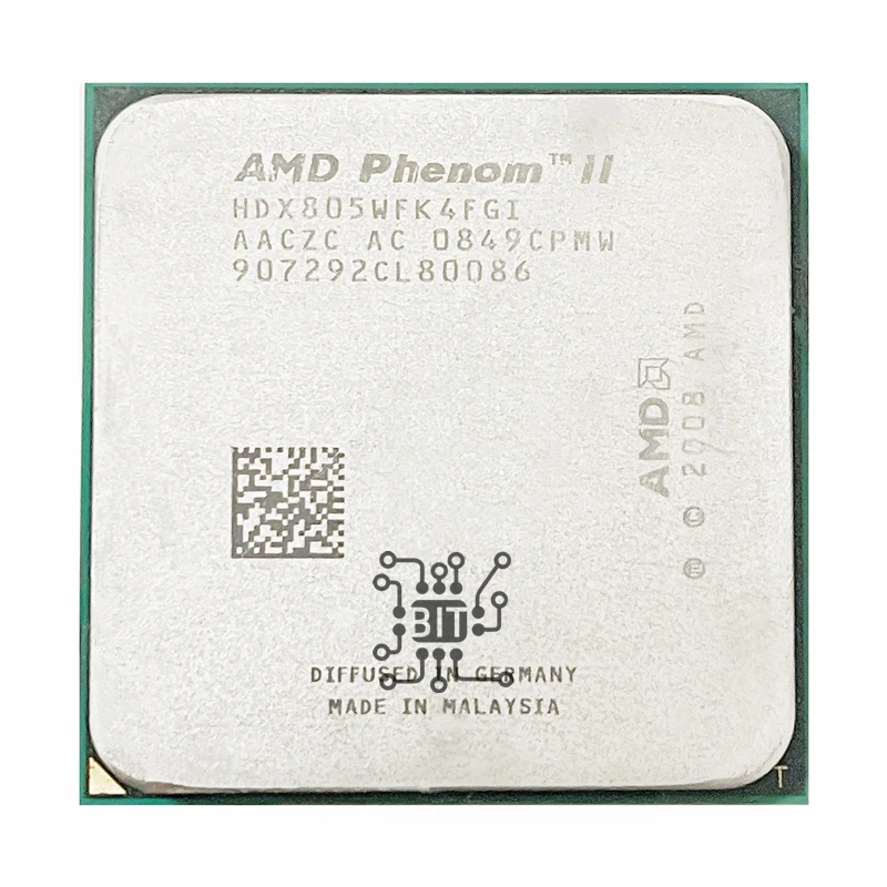 AMD Phenom II X4 805 2.5 GHz Quad-Core CPU Processor HDX805WFK4FGI Socket AM3
AMD Phenom II X4 805 2.5 GHz Quad-Core CPU Processor HDX805WFK4FGI Socket AM3