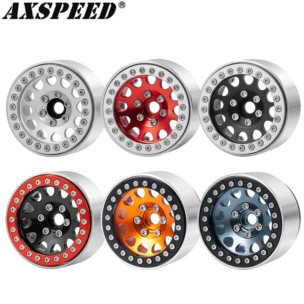 AXSPEED 4PCS 1.9" Beadlock Wheel Rims RC Car Wheel Hub for 1/10 RC Crawler Axial SCX10 Traxxas TRX4 Hsp Redcat D90 Upgrade Parts
AXSPEED 4PCS 1.9" Beadlock Wheel Rims RC Car Wheel Hub for 1/10 RC Crawler Axial SCX10 Traxxas TRX4 Hsp Redcat D90 Upgrade Parts