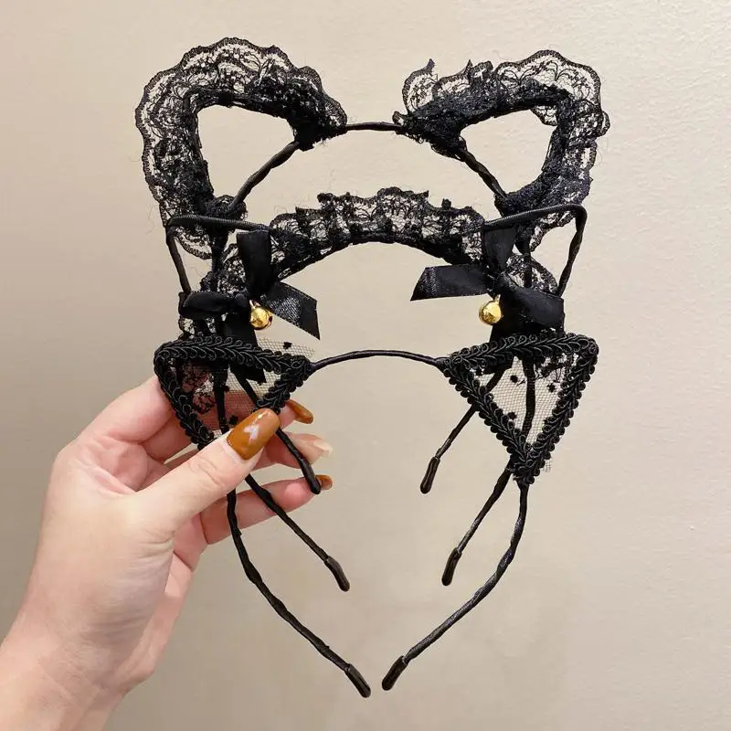 Trendy Hair Elastic Headbands Fashion Black Lace Cat Ears HairBand Wedding Photography Portrait Style Hair Hoop Hair Accessories
Trendy Hair Elastic Headbands Fashion Black Lace Cat Ears HairBand Wedding Photography Portrait Style Hair Hoop Hair Accessories