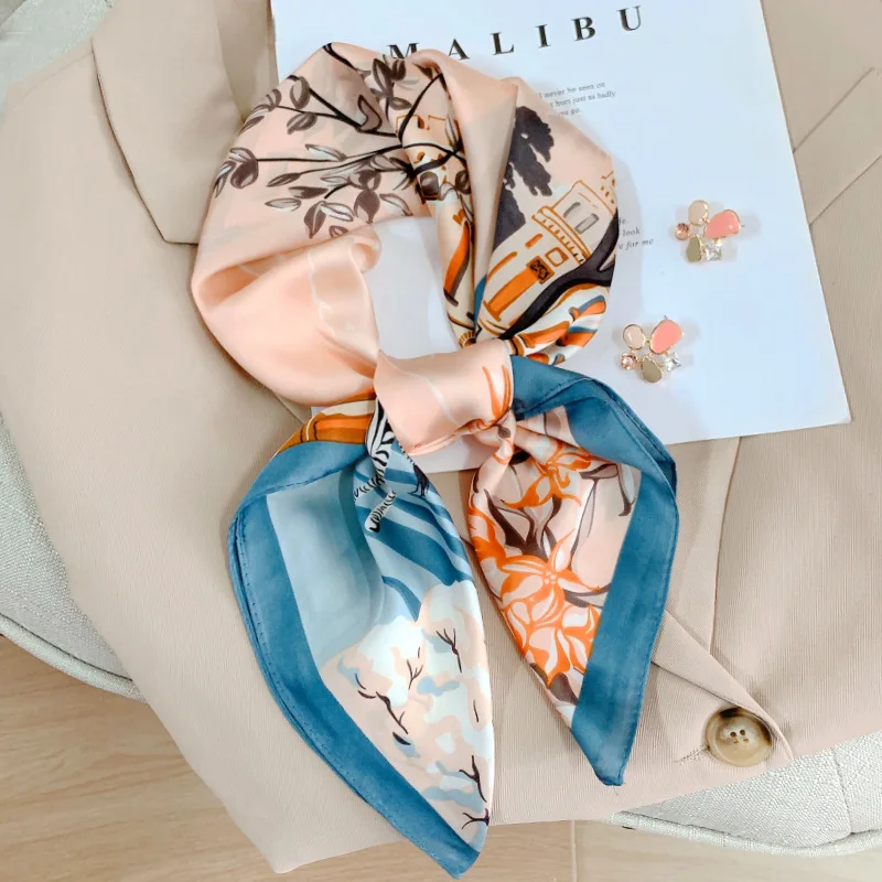 imitation Silk Small Square Scarf Women's Versatile Korean Decorative Printing Professional Scarf Dual-purpose Shawl Small Scarf
imitation Silk Small Square Scarf Women's Versatile Korean Decorative Printing Professional Scarf Dual-purpose Shawl Small Scarf