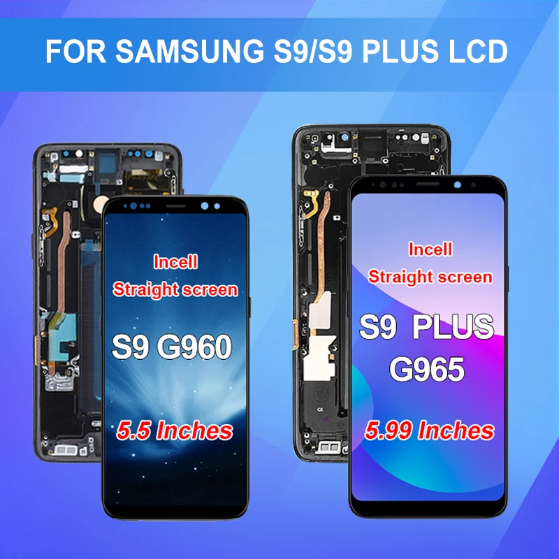 

1Pcs G965 Display For Samsung Galaxy S9 Plus Lcd Touch Digitizer G965F/DS Screen S9 LCD G960 Assembly Free Shipping With Tools