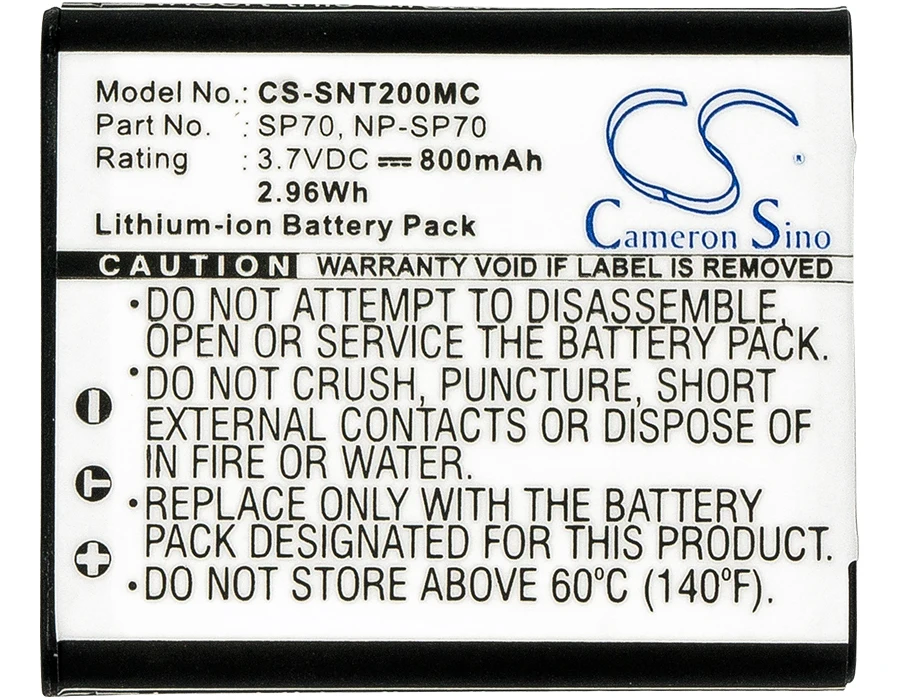 CS 800mAh Battery For Bloggie MHS-TS10 MHS-TS22 Bloggie Duo Bloggie MHS-FS2K MHS-FS2K MDR-1RBT MDR-100
CS 800mAh Battery For Bloggie MHS-TS10 MHS-TS22 Bloggie Duo Bloggie MHS-FS2K MHS-FS2K MDR-1RBT MDR-100