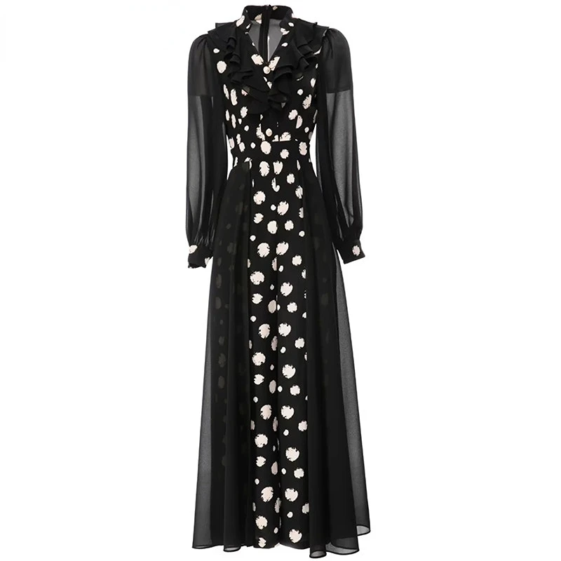 2023 Runway Luxury Designer Elegant Spring Summer Romper Women Ruffled Edge Lantern Long Sleeve Girdle Waist Jumpsuit Trousers
2023 Runway Luxury Designer Elegant Spring Summer Romper Women Ruffled Edge Lantern Long Sleeve Girdle Waist Jumpsuit Trousers
