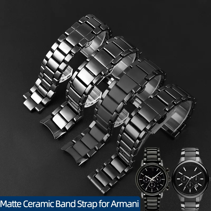 Matte Ceramic Band Strap for Armani AR1451 AR1452 AR1507 AR1509 Stainless Steel Butterfly Buckle Men Replacement Watchband
Matte Ceramic Band Strap for Armani AR1451 AR1452 AR1507 AR1509 Stainless Steel Butterfly Buckle Men Replacement Watchband