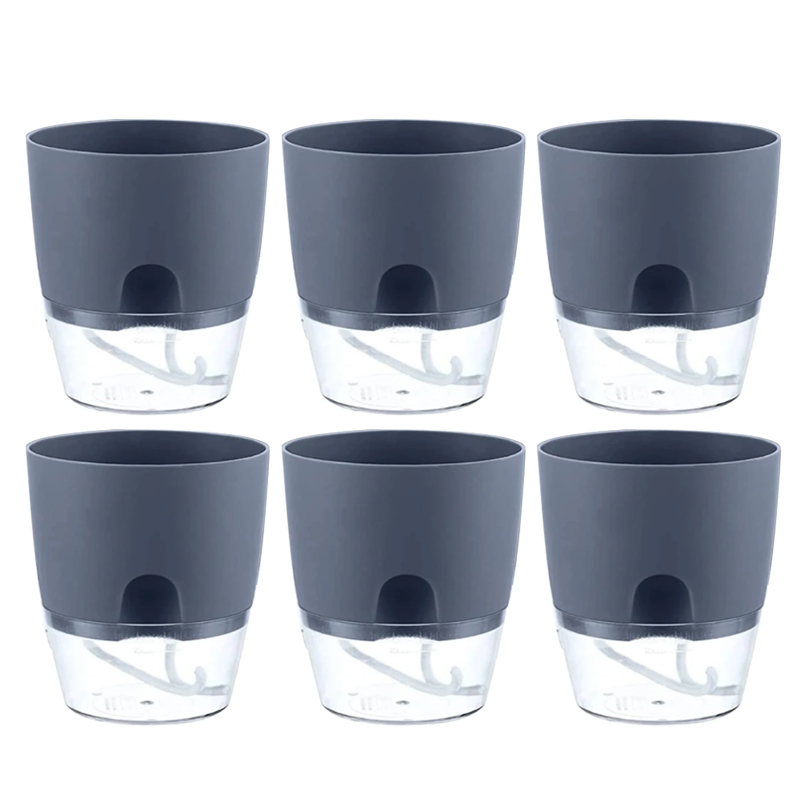 6 Pack Self-Watering Planter Flower Plants Pots With Absorbent Cotton Rope For Indoor Home Office Indoor Lazy Flower Pot
6 Pack Self-Watering Planter Flower Plants Pots With Absorbent Cotton Rope For Indoor Home Office Indoor Lazy Flower Pot