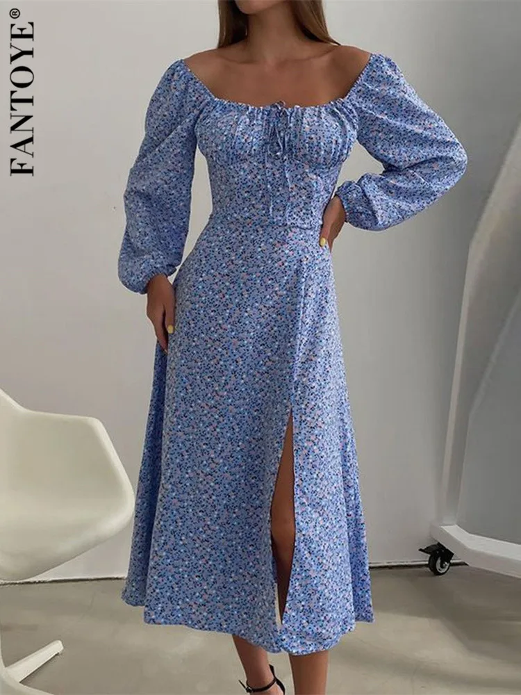 Fantoye Slash Neck Floral Print Dress Women Sexy Slim Lantern Sleeve Elegant Female Streetwear Bodycon Side Split Bandage Dress
Fantoye Slash Neck Floral Print Dress Women Sexy Slim Lantern Sleeve Elegant Female Streetwear Bodycon Side Split Bandage Dress