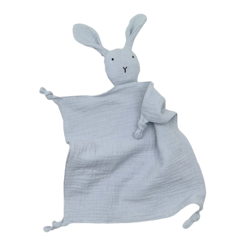 

Детское одеяло для успокоения, милый кролик для кукол, успокаивающее полотенце, Прорезыватель для зубов, муслиновый детский слюнявчик для кормления младенцев