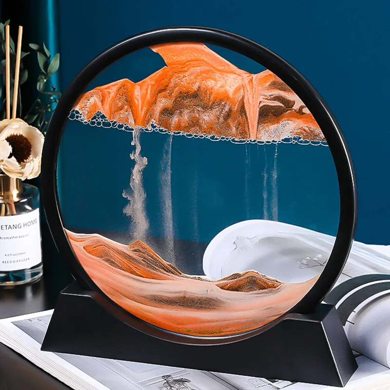 3D Blue Green Color Moving Sand Frame Flowing Sand Art Picture Glass Landscape in Motion Display Flowing Gift Home Decor
3D Blue Green Color Moving Sand Frame Flowing Sand Art Picture Glass Landscape in Motion Display Flowing Gift Home Decor