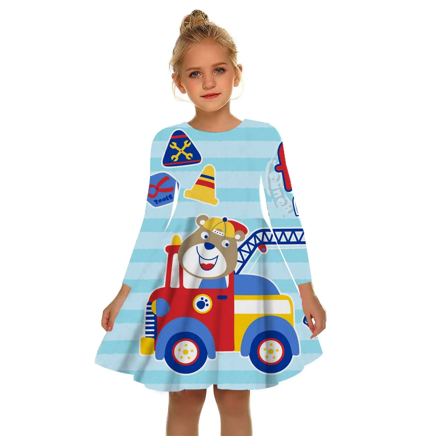 New 3D Cartoon Printed Summer Children's Girls Dress Baby Casual Dress Fashion 3D Printed Autumn Long Dress Casual Daily Dress
New 3D Cartoon Printed Summer Children's Girls Dress Baby Casual Dress Fashion 3D Printed Autumn Long Dress Casual Daily Dress