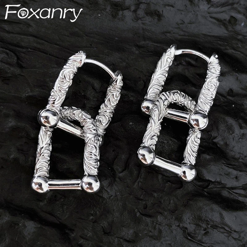 Foxanry Vintage Punk Couples Earrings Party Jewelry for Women Fashion Simple Hollow Geometric Handmade Birthday Accessories Gift
Foxanry Vintage Punk Couples Earrings Party Jewelry for Women Fashion Simple Hollow Geometric Handmade Birthday Accessories Gift