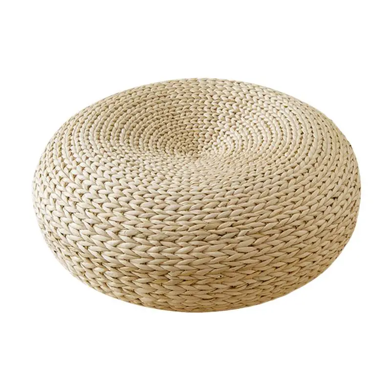 Natural Straw Round Pouf Hand Woven Tatami Cushion Japanese-style Meditation Yoga Floor Pouf Window Chair Weaving Zen
Natural Straw Round Pouf Hand Woven Tatami Cushion Japanese-style Meditation Yoga Floor Pouf Window Chair Weaving Zen